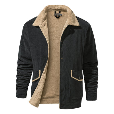 Chaqueta de Cachemira Gruesa para Hombre - Corte Holgado y Casual