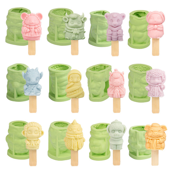 Molde de Silicona para Helados Signos del Zodiaco