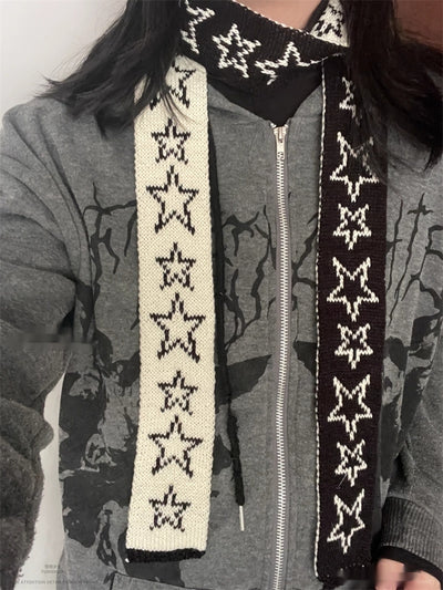 Bufanda Tejida con Estrellas para Otoño e Invierno - Image 7