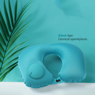 Almohada Cervical Inflable Portátil en Forma de U para Viajes - Image 2