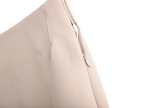 Traje Dos Piezas Mujer Primavera Khaki Suelto y Elegante - Image 15