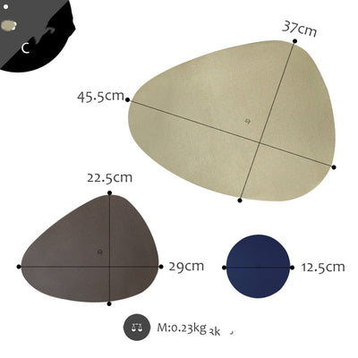 Posavasos de Cuero con Aislamiento Térmico Diseño Geométrico Nórdico - Image 5