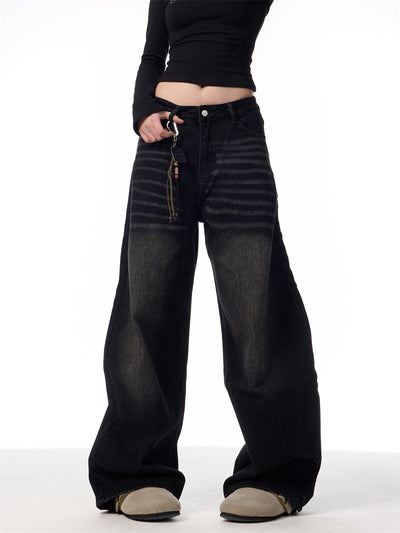 Pantalones Vaqueros Rectos Oversized Vintage Pierna Ancha - Image 20