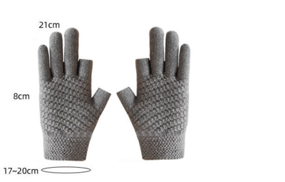 Guantes de Lana Cepillada Tejidos Cálidos con Textura Suave Jacquard - Image 6