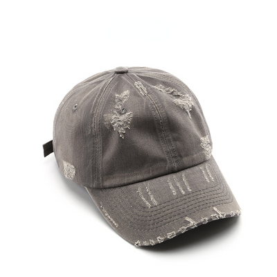 Gorra de Béisbol Desgastada con Detalles Perforados - Estilo Urbano Personalizado - Image 14