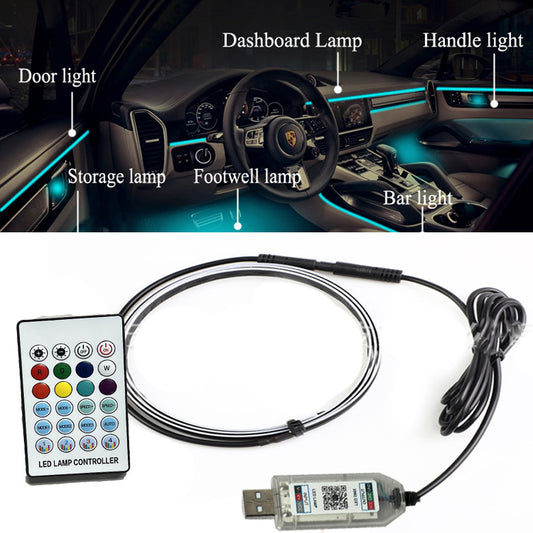 Luz Ambiental USB para Auto con Sincronización Musical - Image 2
