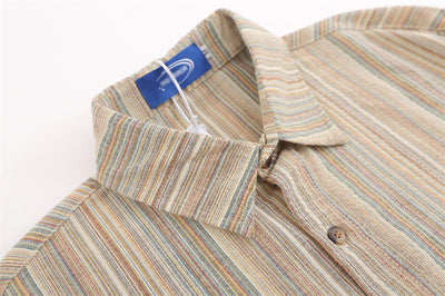 Cardigan Holgado a Rayas Verticales - Camisa Casual Trendy de Manga Larga - Image 12