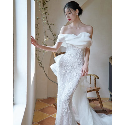 Vestido Fishtail Ajustado en Encaje Premium - Image 5