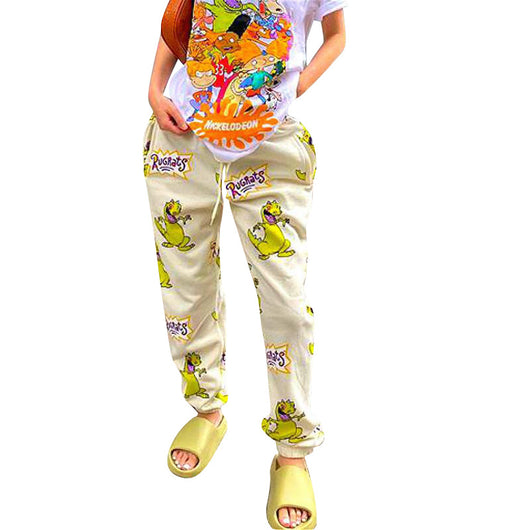 Pantalones Deportivos Holgados con Estampado y Cordón Ajustable - Image 8