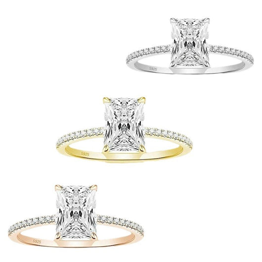 Anillo de Plata 925 con Incrustaciones y 3 Quilates de Circonitas para Mujer - Image 4