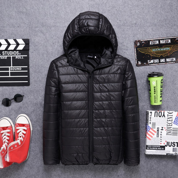Chaqueta Impermeable con Capucha Ligera para Hombre