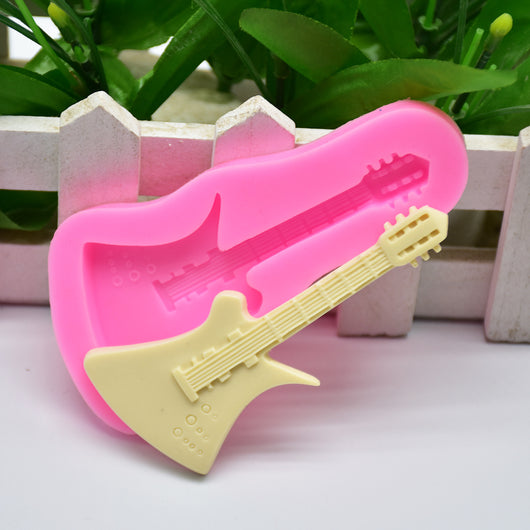 Molde de Silicona Guitarra y Violín para Decoración de Pasteles - Image 3