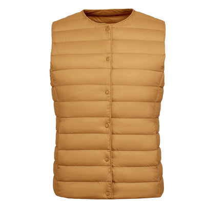 Chaleco Acolchado Ligero para Mujer - Cuello Redondo Cálido y Versátil - Image 4