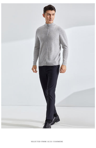 Cardigan de Cashmere Puro Grueso con Cierre - Elegancia Casual - Image 13