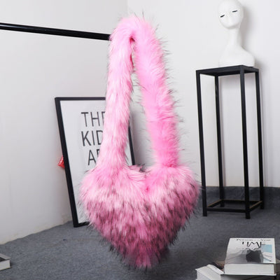 Bolso Crossbody de Peluche Suave con Gran Capacidad y Estilo Único - Image 13