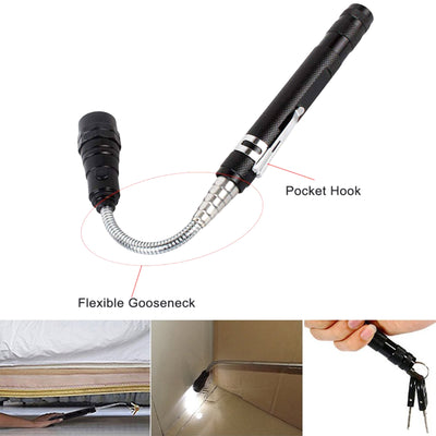 Linterna LED Telescópica Magnética de Aluminio para Trabajo - Image 11