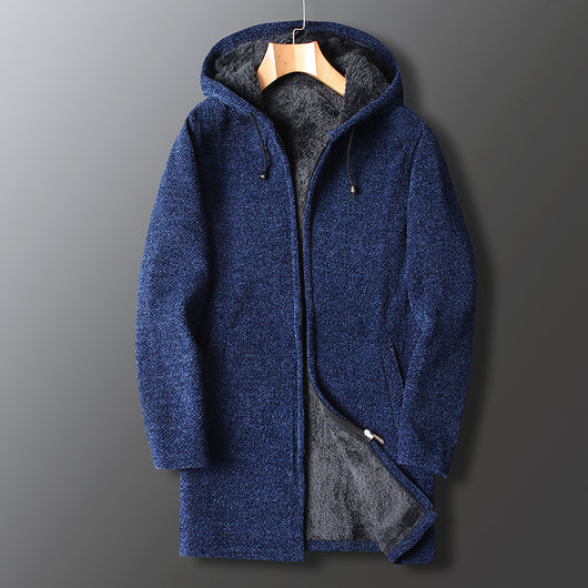 Suéter Casual para Hombre con Forro de Terciopelo Grueso - Image 12