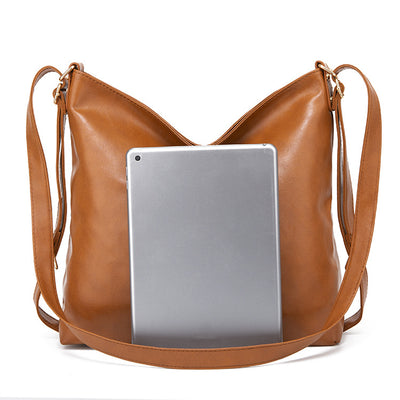 Bolso de Cuero Retro con Aceite - Capacidad Amplia y Suave al Tacto - Image 7