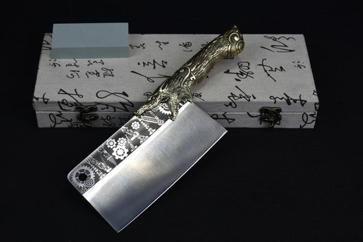 Cuchillo de Carnicero Profesional con Mango de Cobre y Acero Inoxidable - Image 18