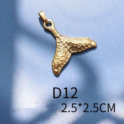 Dije Estrella de Mar Luna en Acero Titanio - Image 22