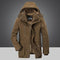 Abrigo de Invierno para Hombre, Estilo Parka con Forro Polar