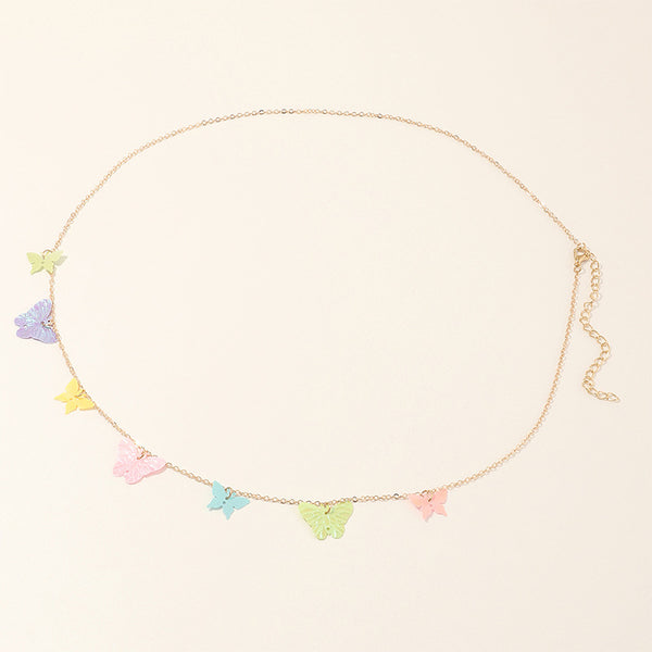 Cadena de Cintura con Mariposa de Lentejuelas - Accesorio Versátil y Elegante