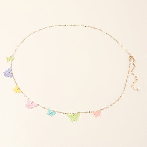 Cadena de Cintura con Mariposa de Lentejuelas - Accesorio Versátil y Elegante