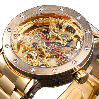 Reloj Mecánico Automático Transparente para Hombre - Diseño Moderno Resistente al Agua - Image 6