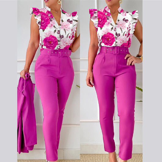 Chaleco Floral para Traje Ejecutivo Mujer - Image 15