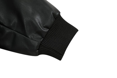 Chaqueta de Cuero PU y Algodón - Estilo Urbano Minimalista para Invierno - Image 17