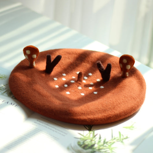 Boina con Orejas de Ciervo Sika - Gorro Adorable con Astas - Image 12