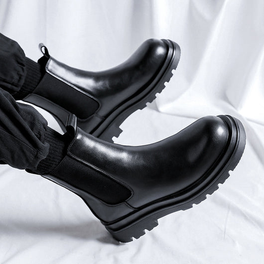 Botas Martin Chelsea Altas para Hombre Estilo Británico Clásico - Image 3