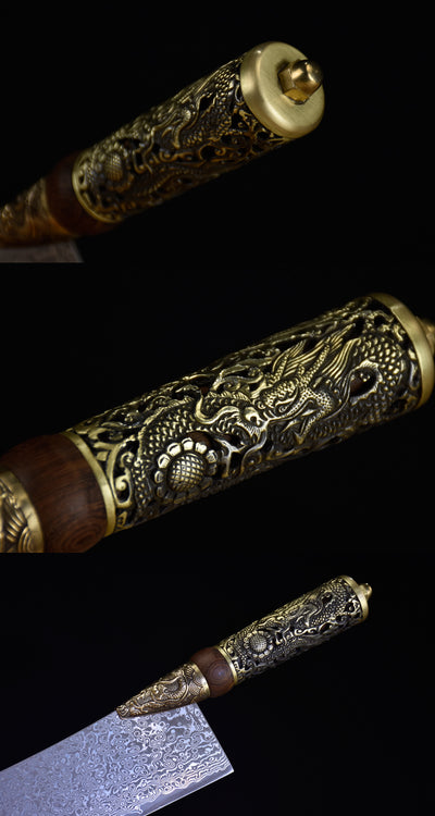 Cuchillo de Cocina Pequeño Dragon Steel - Hoja Afilada y Duradera - Image 14
