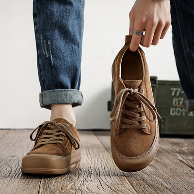 Zapatos de Cuero Casual Retro para Hombre