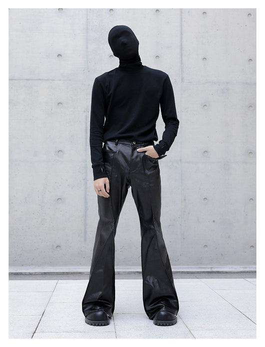 Pantalones Flare Denim con Acabado Texturizado y Detalles en Relieve - Image 13