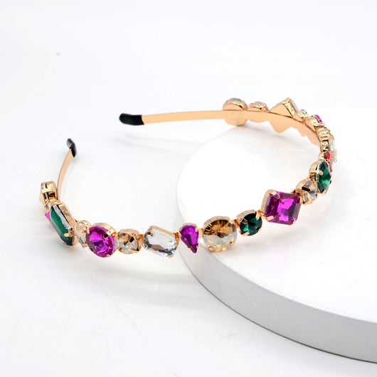 Diadema de Cristal Coreana con Pedrería Brillante - Image 7
