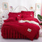 Juego Completo de Cama Acolchado Otoño-Invierno: Sábana, Cubrecama Princesa y Funda Nórdica