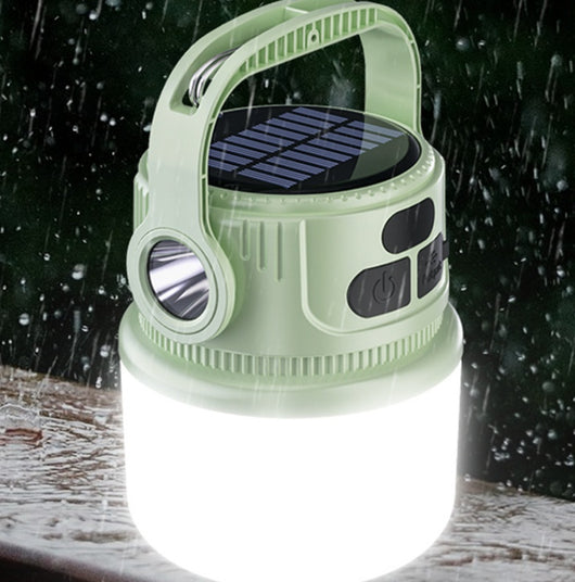 Linterna de Camping Solar Recargable con Múltiples Modos de Iluminación