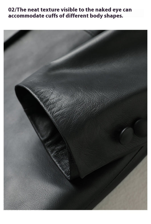 Blazer Ejecutivo de Piel de Oveja para Mujer - Image 10