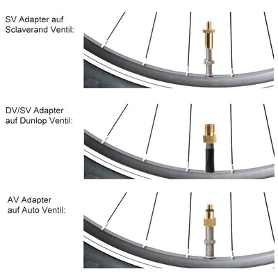 Kit Adaptadores Válvula Bicicleta 24 Piezas - Compatible DV/SVAV - Image 5