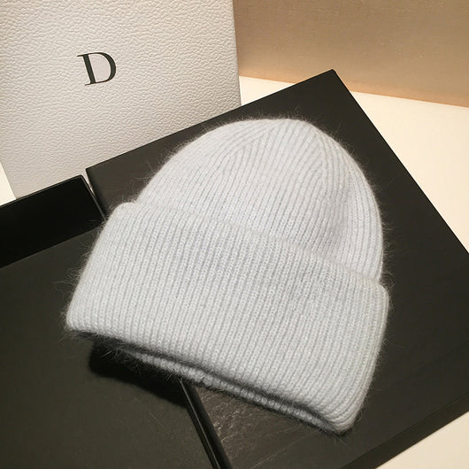 Gorro Tejido de Conejo y Lana para Mujer - Calidez y Estilo - Image 4