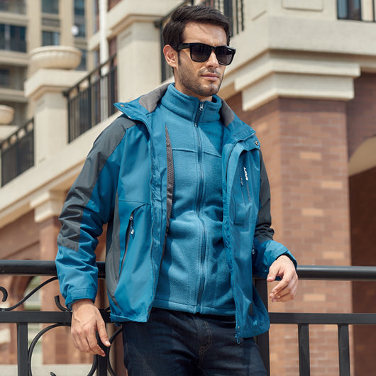 Conjunto de Chaqueta Impermeable para Parejas Talla Grande - Image 4