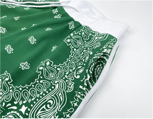 Shorts Deportivos Holgados Casuales Estampado Flor de Marañón para Hombre - Image 9