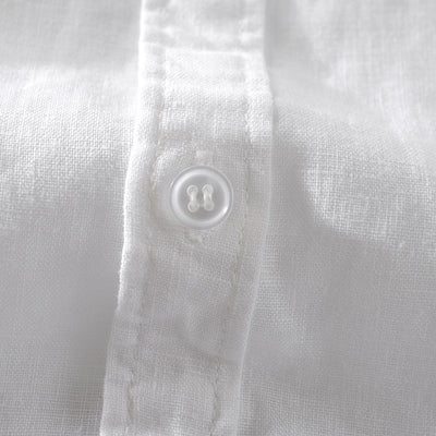 Camisa de Lino Puro Manga Corta Transpirable para Hombre - Image 4