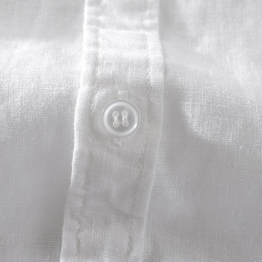 Camisa de Lino Puro Manga Corta Transpirable para Hombre - Image 4