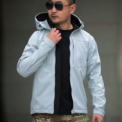 Chaqueta Cortavientos Ligera con Forro Polar y Capucha para Hombre - Image 10