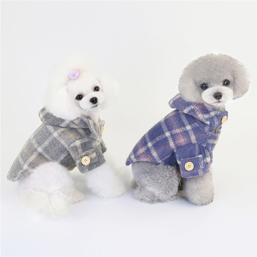 Abrigo Cuadriculado de Lana para Perros - Diseño Elegante para Otoño e Invierno - Image 11