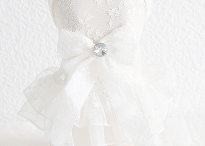 Vestido de Encaje para Mascotas Pequeñas - Falda de Boda Elegante - Image 3