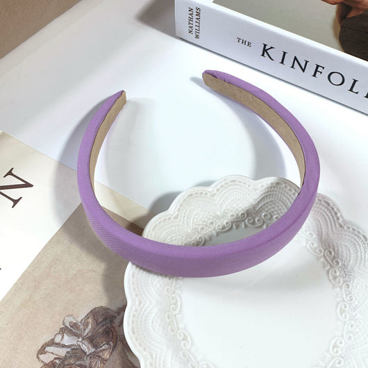 Diadema Retro de Satén con Esponja - Accesorio para Cabello Francés de Ancho Generoso - Image 93
