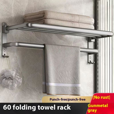 Toallero de Aluminio sin Perforación para Baño - Image 12